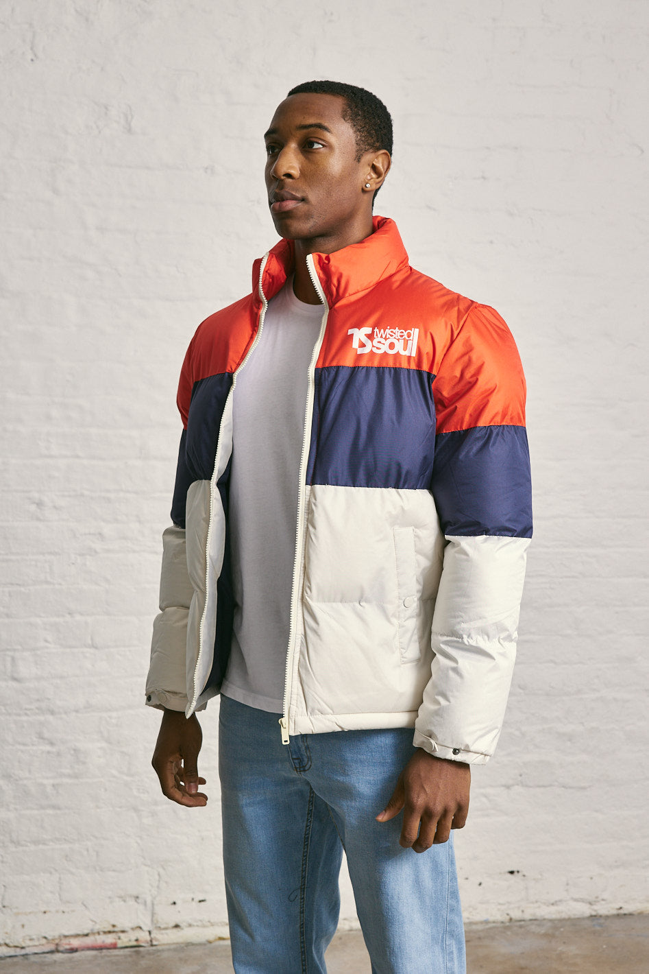 Twisted Soul Funnel Neck Puffer Coat