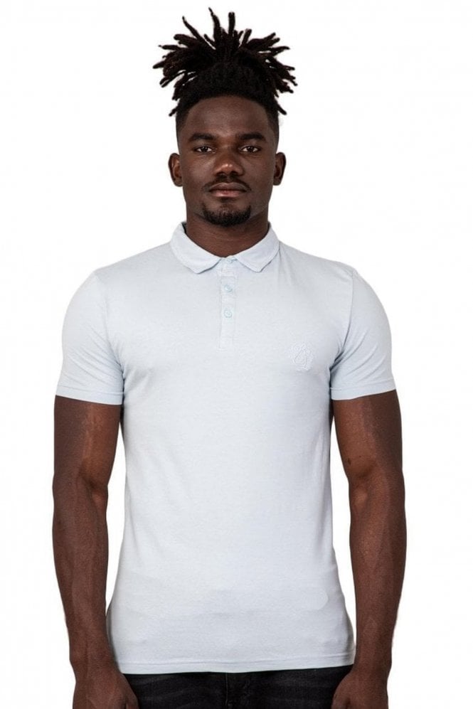 Polo shirt baby blue best sale