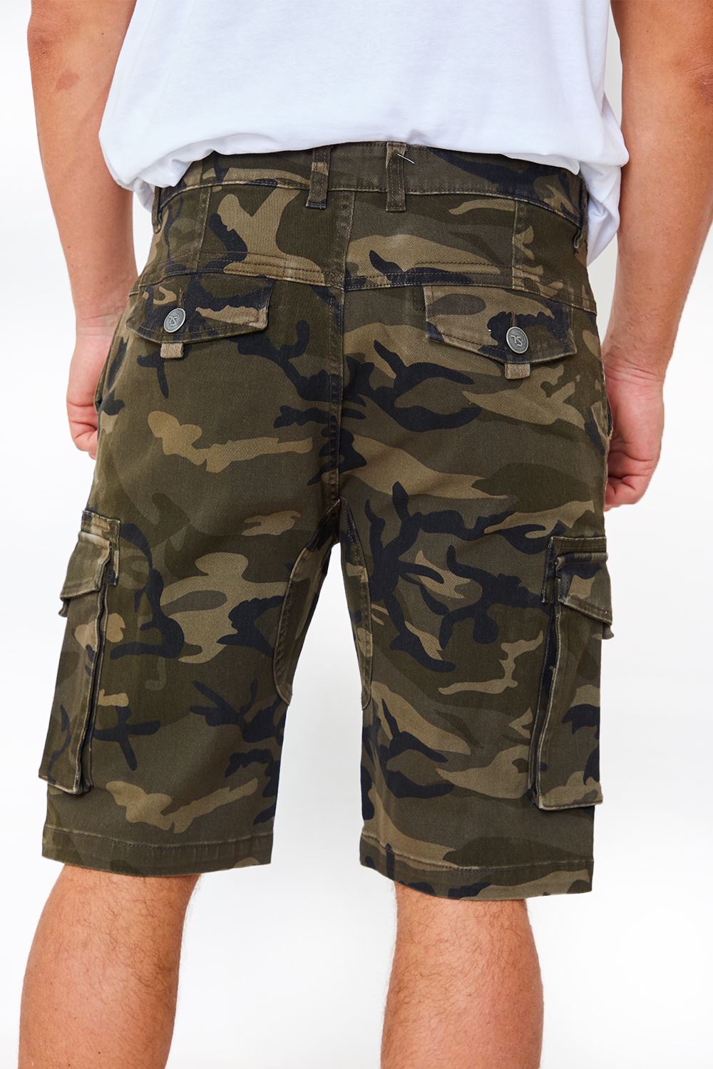 Blue Camo Shorts Crosshatch Kractus Shorts Mens Crosshatch Cargo