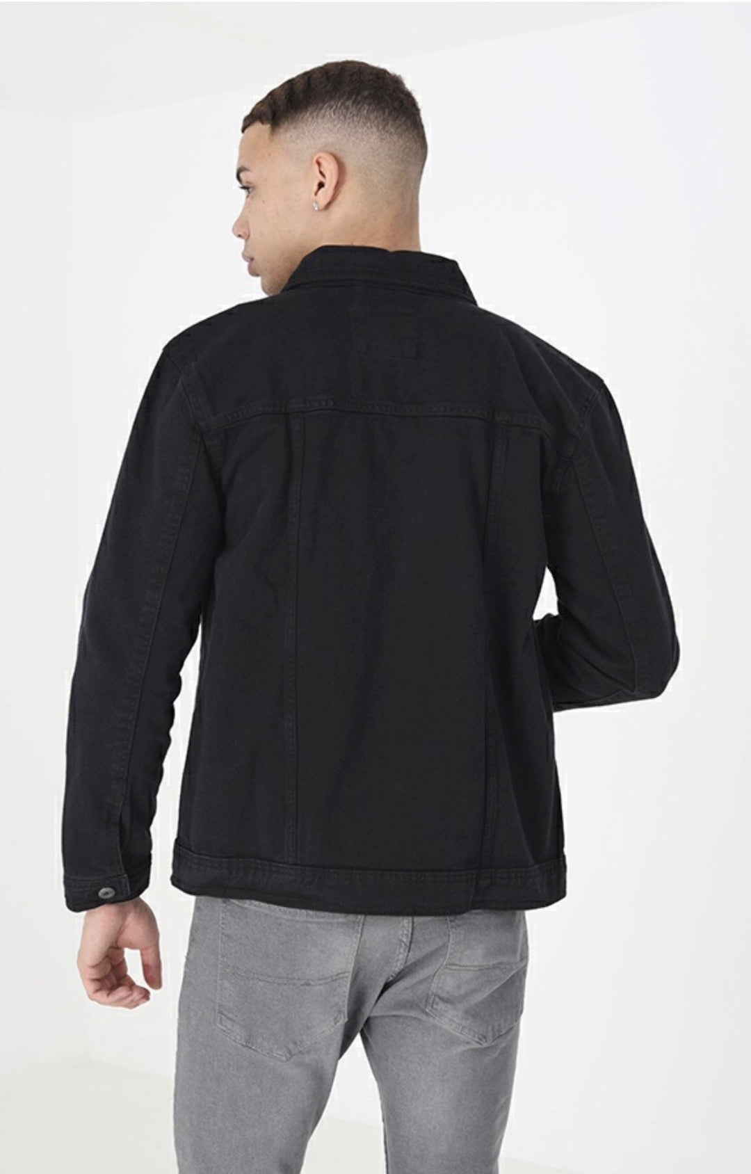 MEN MJK-POLARBLK DENIM JACKET