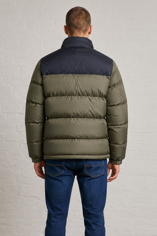 MENS TS GLOSSY PRINT PUFFER JACKET
