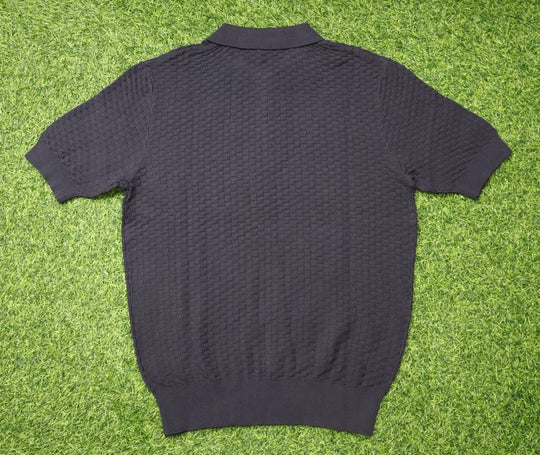 MENS JACQUARD KNIT POLO