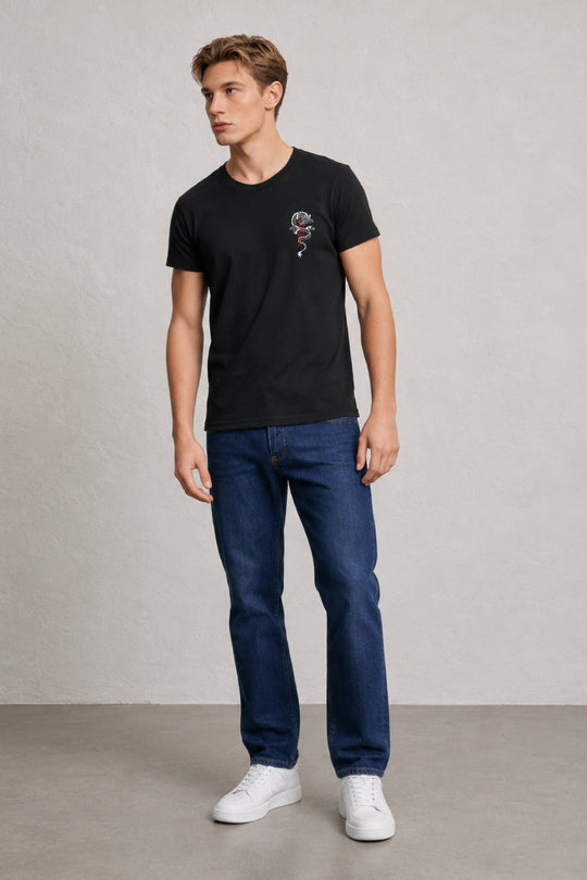 MENS TS DRAGON PRINT TEE