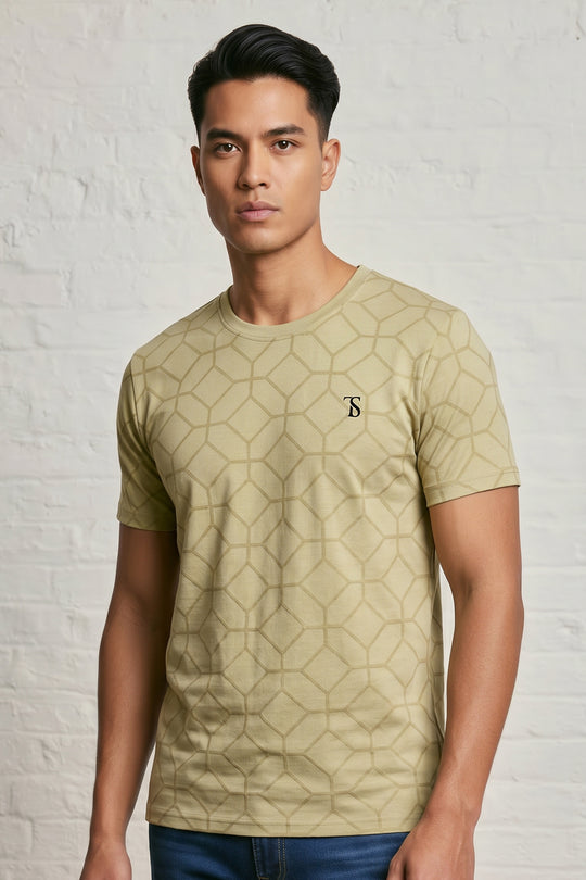 MENS GEM PATTERN T-SHIRT