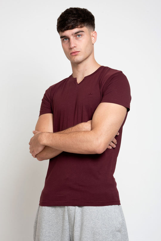 MENS MENS NOTCH NECK TSHIRT