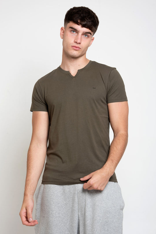MENS MENS NOTCH NECK TSHIRT