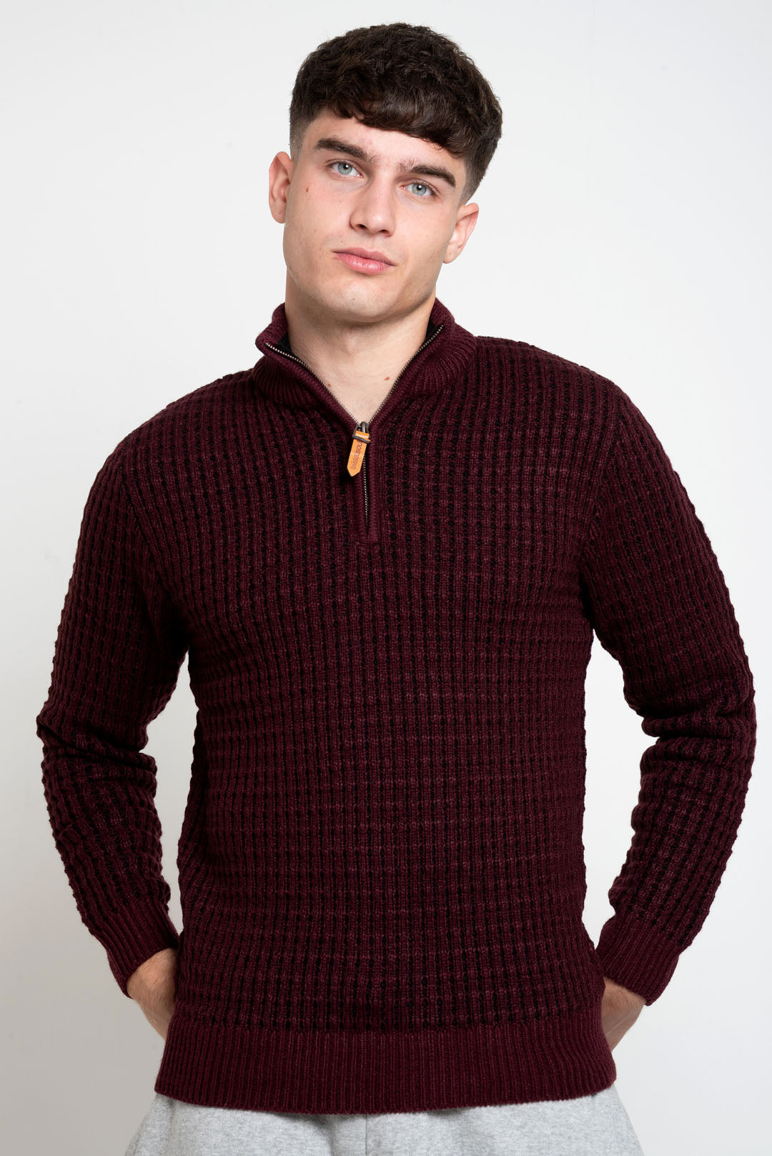 MENS TS TWISTED YARN FUMMEL KNIT PULLOVE