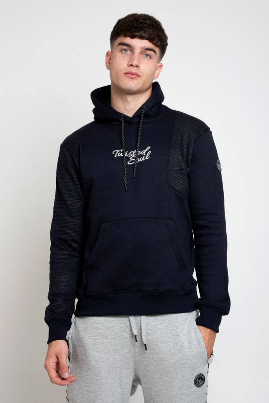 MENS TS ABSTRACT PANEL HOODIE
