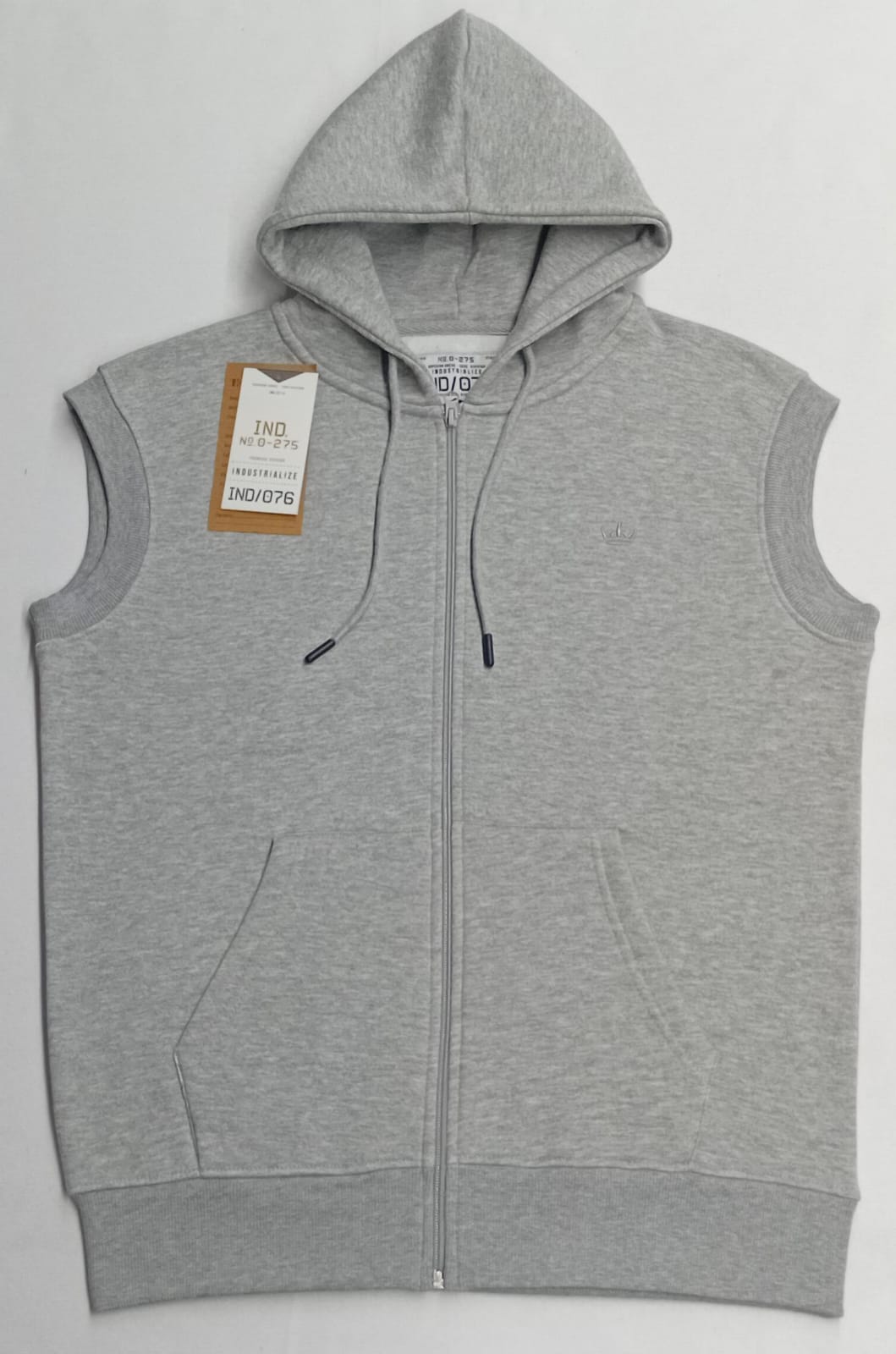Sleeveless Zipped Hoody