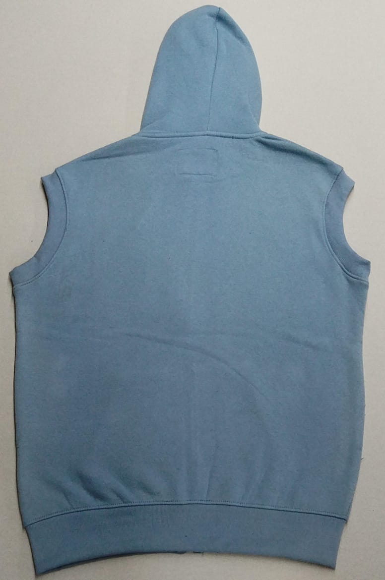 Sleeveless Zipped Hoody