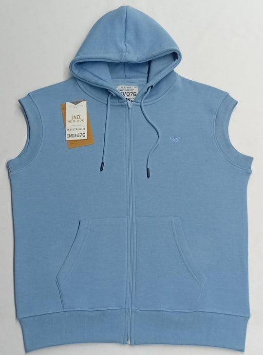 Sleeveless Zipped Hoody