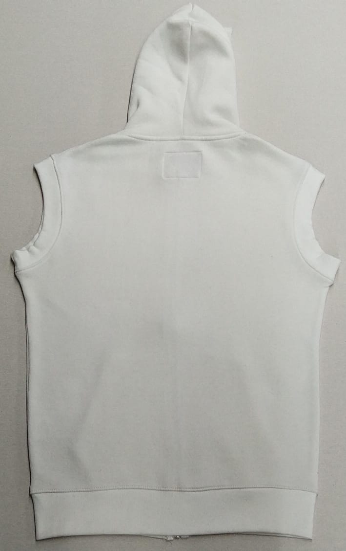 Sleeveless Zipped Hoody