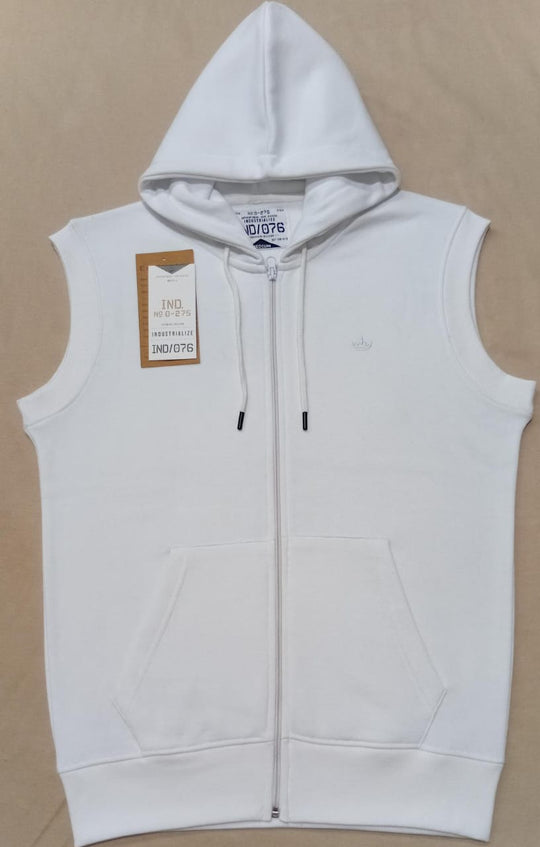 Sleeveless Zipped Hoody