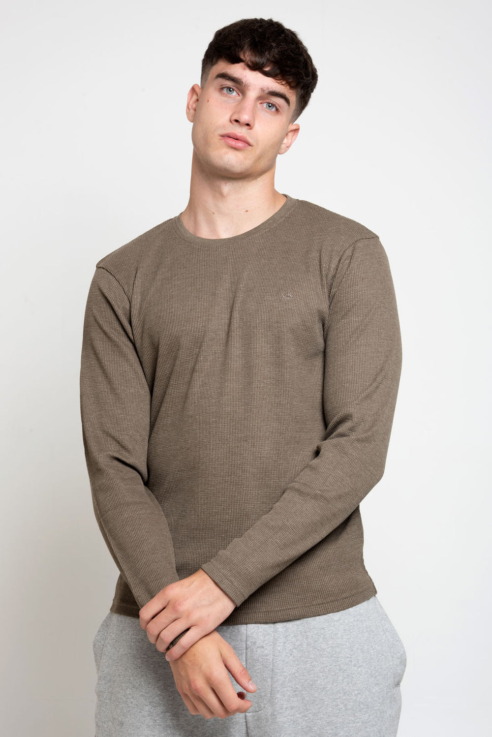 MENS IN LS WAFFLE TEE