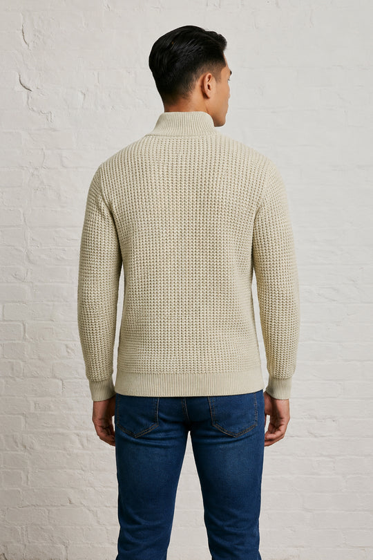 MENS TS FULL SLEEVE 1/2 ZIP PULLOVER