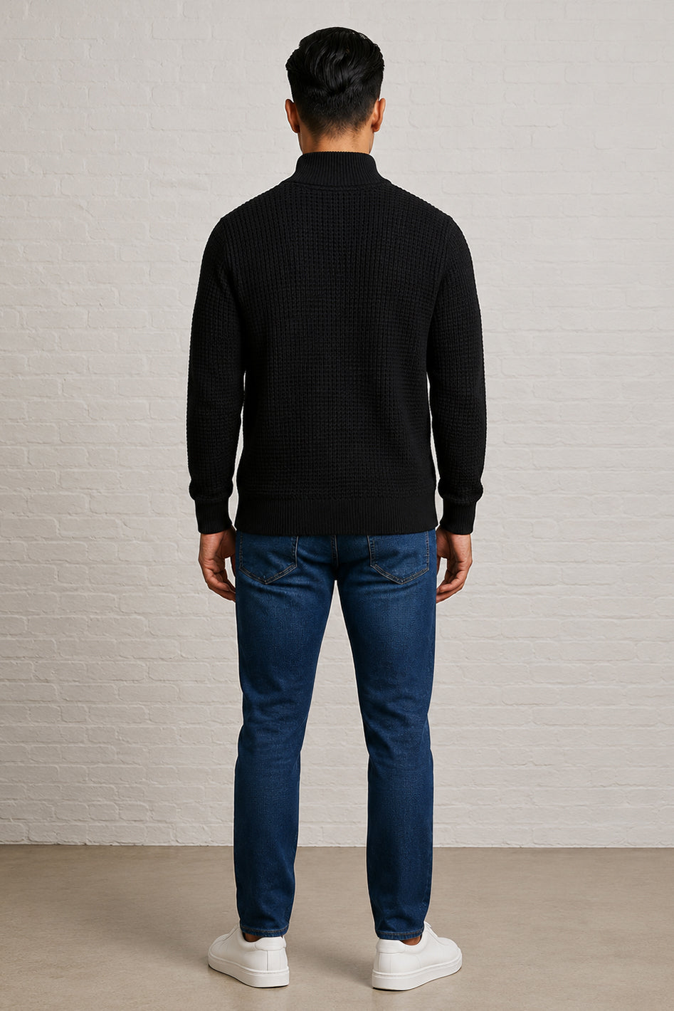 MENS TS FULL SLEEVE 1/2 ZIP PULLOVER