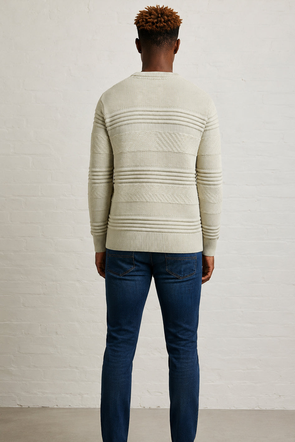 MENS TS CR NK DIFF PATTERN KT LS P OVER