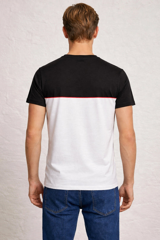 MENS ARMOUR COLOUR BLOCK SS T-SHIRT