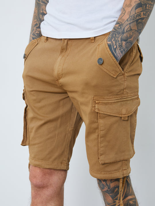 Garment Dyed Cargo Shorts