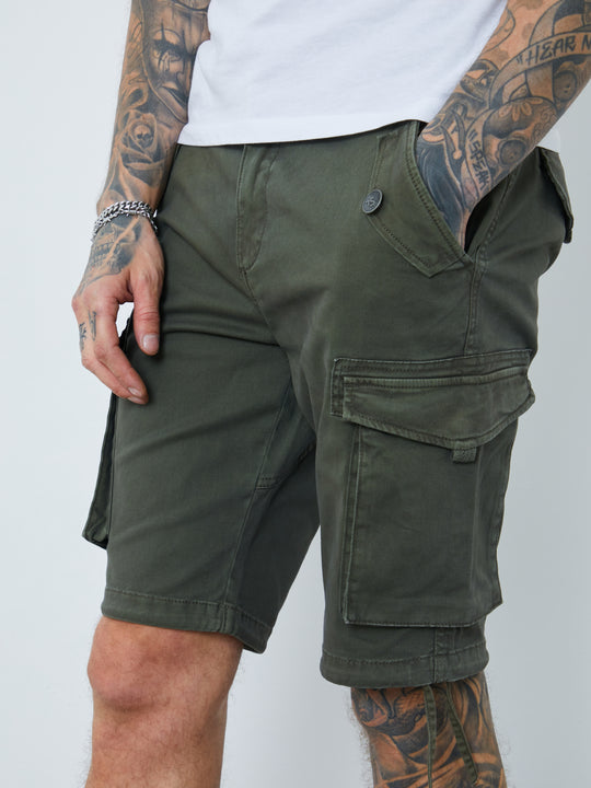 Garment Dyed Cargo Shorts