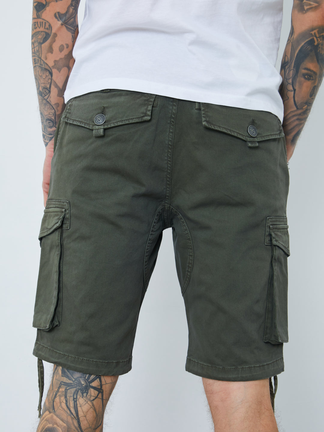 Garment Dyed Cargo Shorts