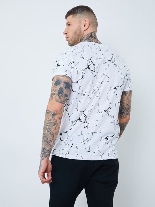 Crack Print T-Shirt