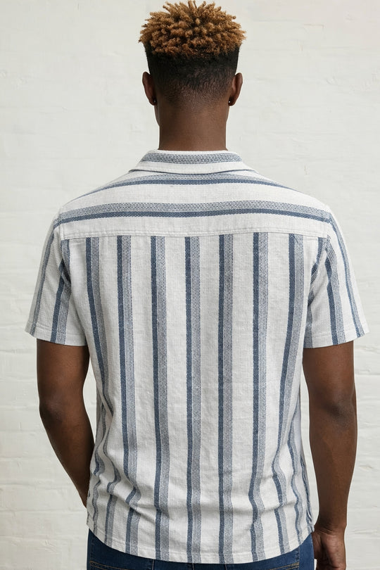 MENS TS OFF WHITE STRIPE SS SHIRT