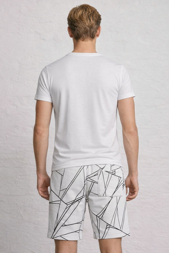 Fashion Fleece TS Slant AOP Shorts