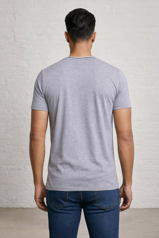 MENS PIN STRIPE SLUB TEE