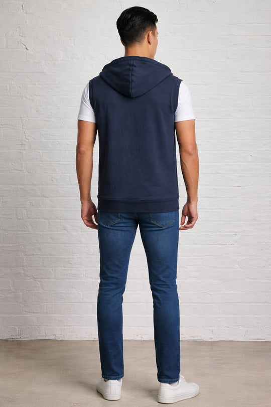 Sleeveless Zipped Hoody