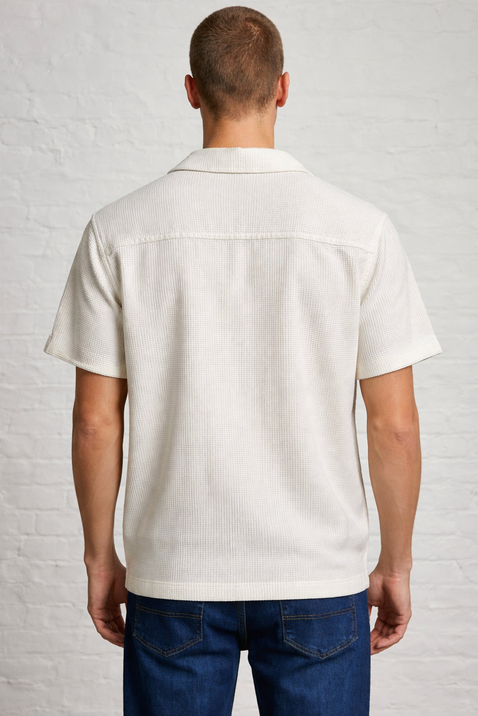 MENS TS NAVY WOVEN SS SHIRT