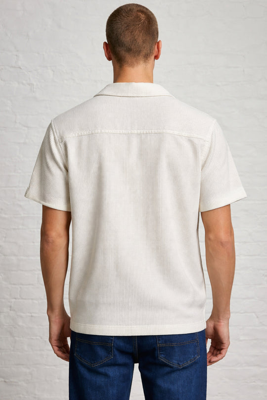 MENS TS NAVY WOVEN SS SHIRT