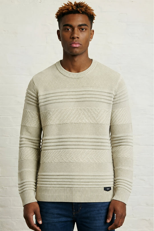 MENS TS CR NK DIFF PATTERN KT LS P OVER