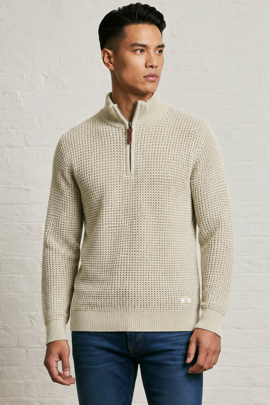 MENS TS FULL SLEEVE 1/2 ZIP PULLOVER