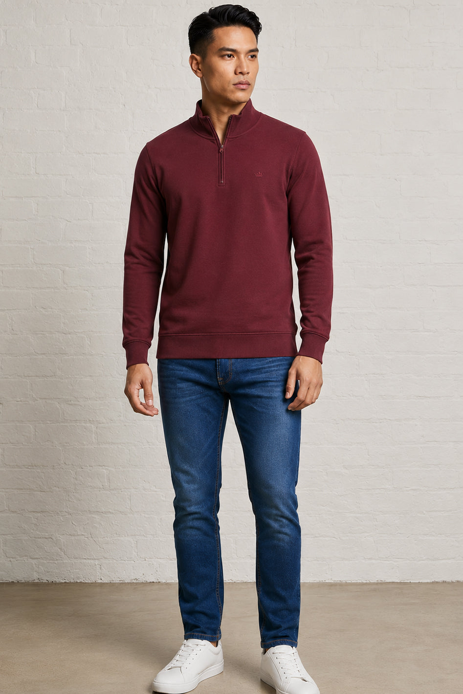 MENS KIRENS STAND UP COLLAR SWEAT