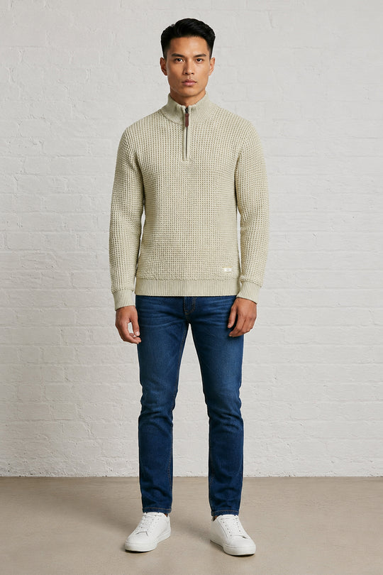MENS TS FULL SLEEVE 1/2 ZIP PULLOVER