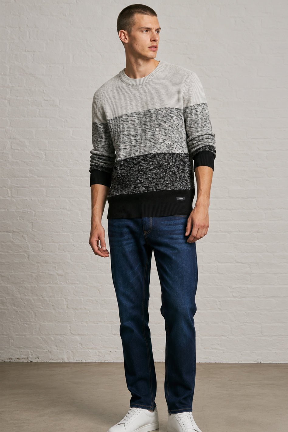 MENS TS MXD CLR YN CW NK RND NK LS P OVR
