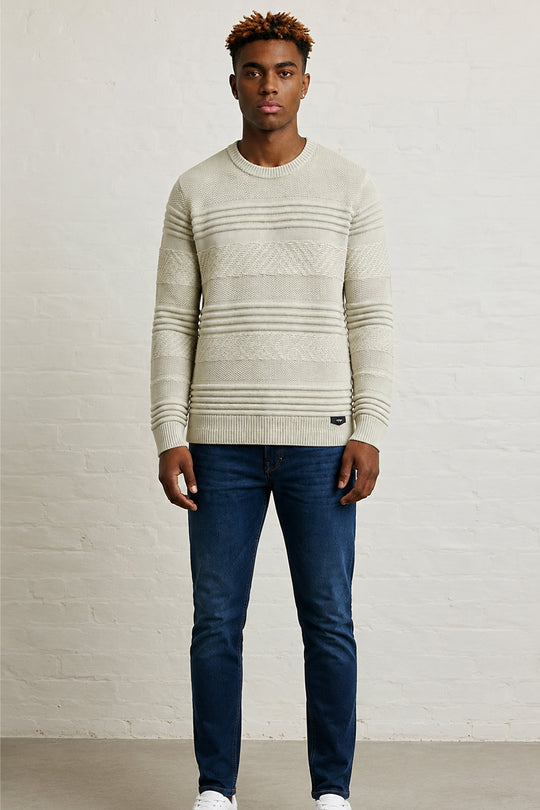 MENS TS CR NK DIFF PATTERN KT LS P OVER