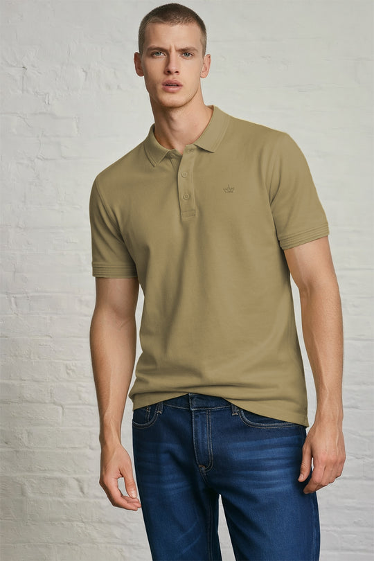 MENS IN CROWN PIQUE POLO