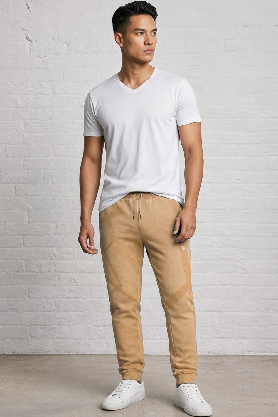 Fashion Fleece Tonal Bur Print Jogger