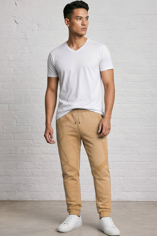 Fashion Fleece Tonal Bur Print Jogger