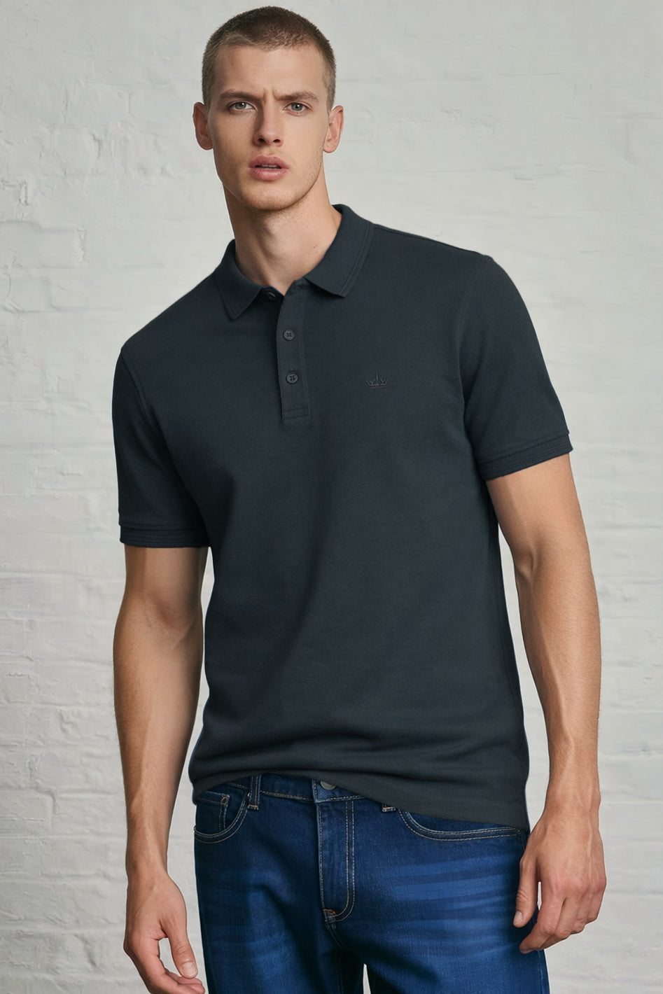 MENS IN CROWN PIQUE POLO