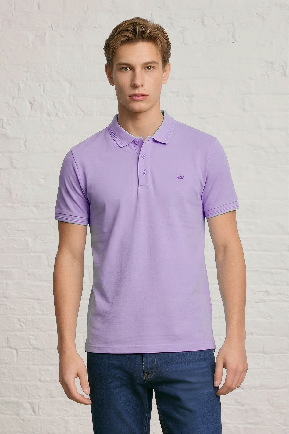 MENS IN CROWN PIQUE POLO