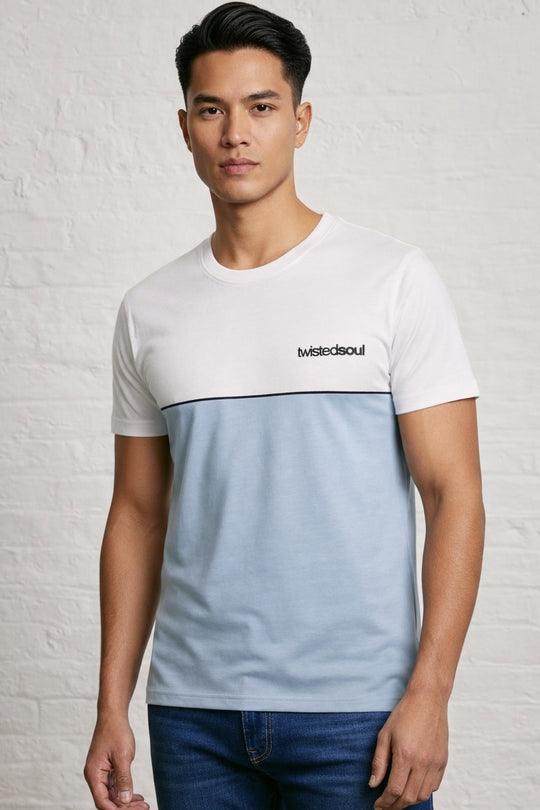 MENS ARMOUR COLOUR BLOCK SS T-SHIRT