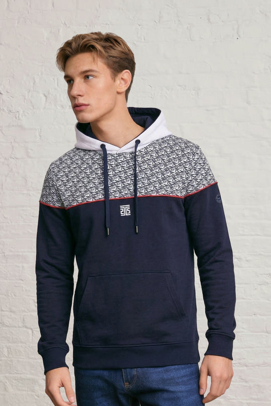 Fashion Fleece TA AOP Panel Hoodie