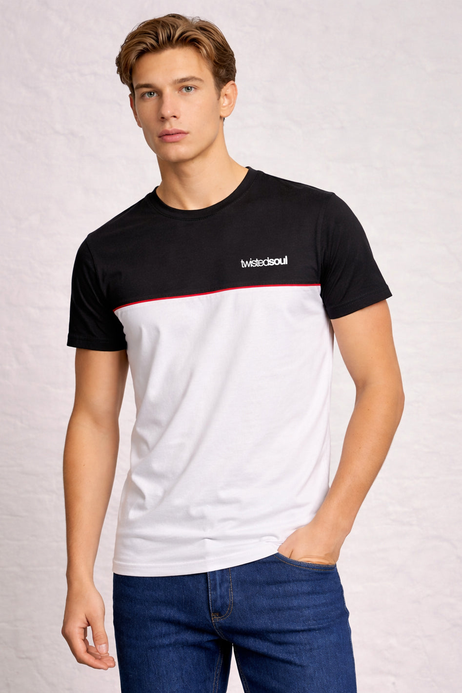 MENS ARMOUR COLOUR BLOCK SS T-SHIRT