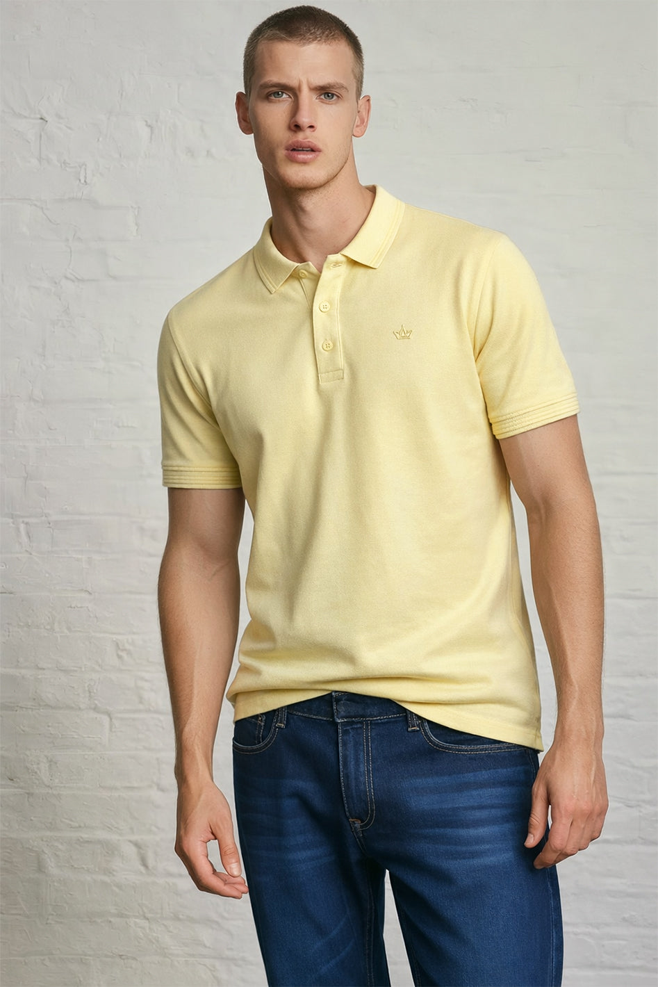MENS IN CROWN PIQUE POLO