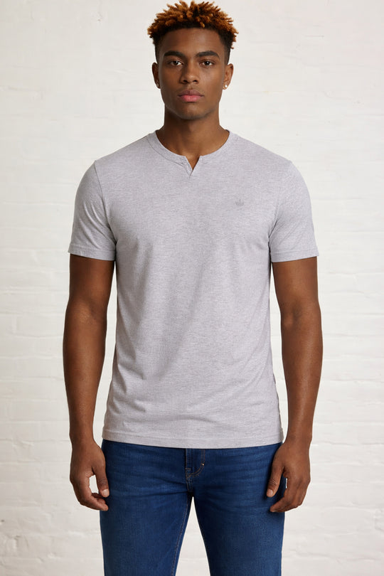MENS MENS NOTCH NECK TSHIRT