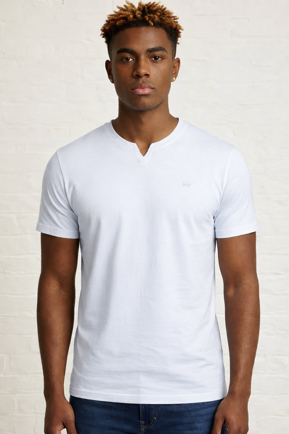 MENS MENS NOTCH NECK TSHIRT