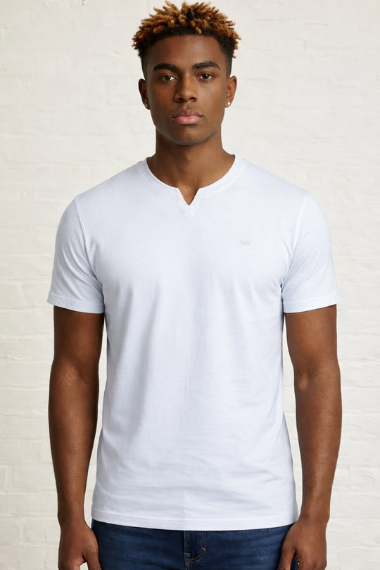 MENS MENS NOTCH NECK TSHIRT